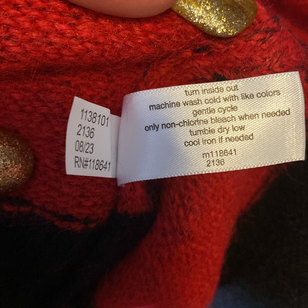 🤩NEW🤩Lane Bryant - Black & Red Stripe Cardigan Sweater /Long Sleeves 26/28 NWT - Picture 14 of 14